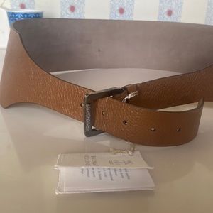 Gorgeous Brunello Cucinelli nutmeg leather belt Brand new sz 3xl